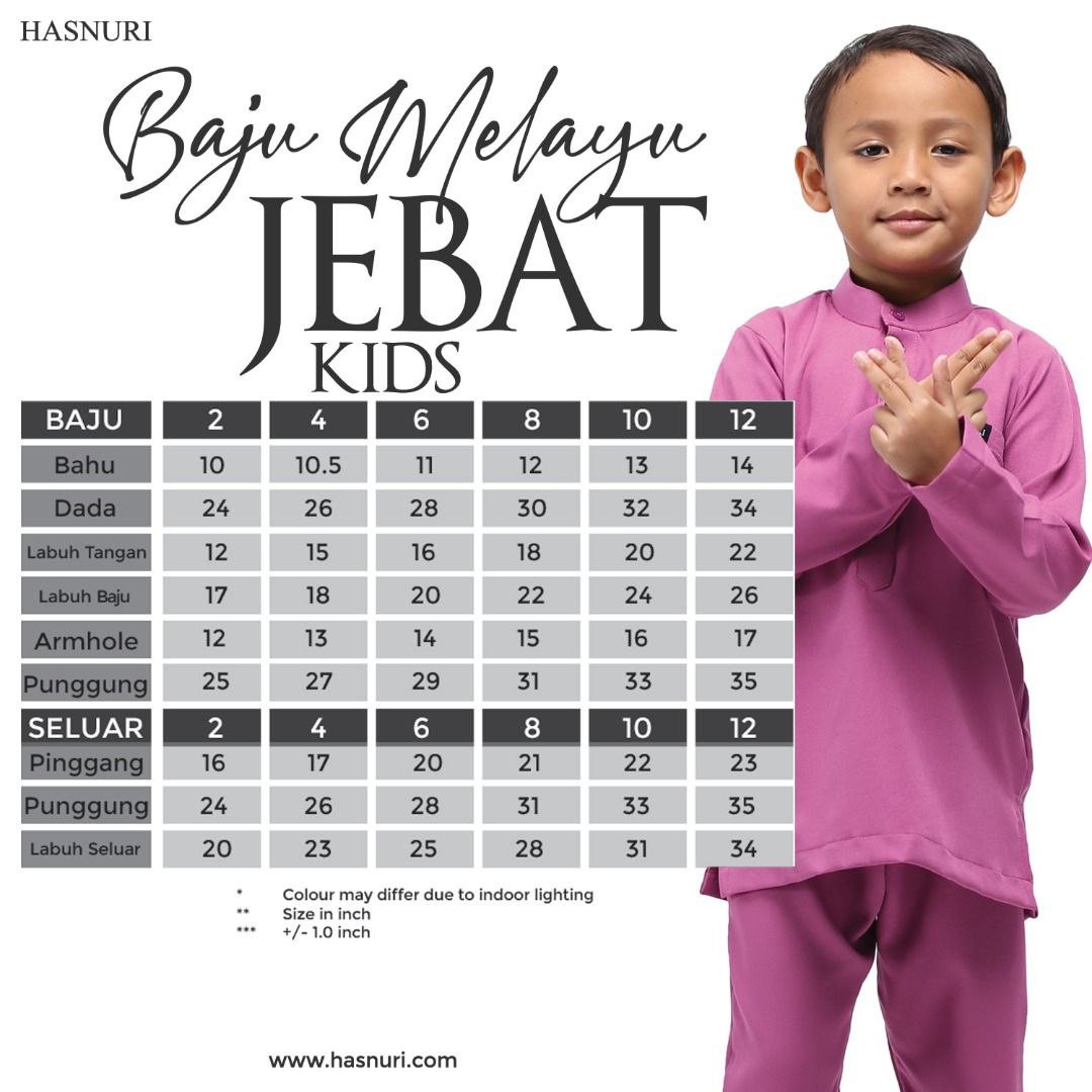 Baju Melayu Jebat Kids - Rouge Pink