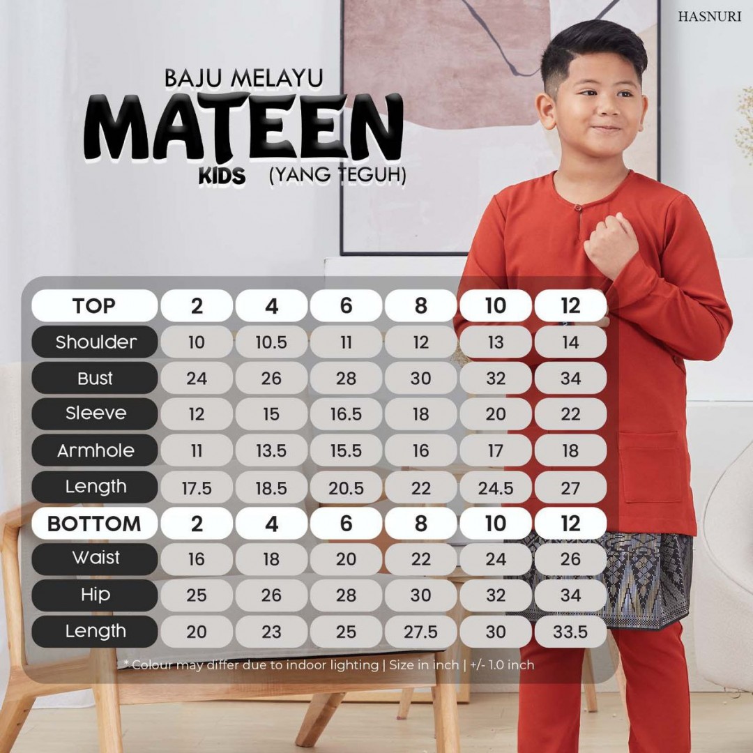 Baju Melayu Mateen Kids - Mauve