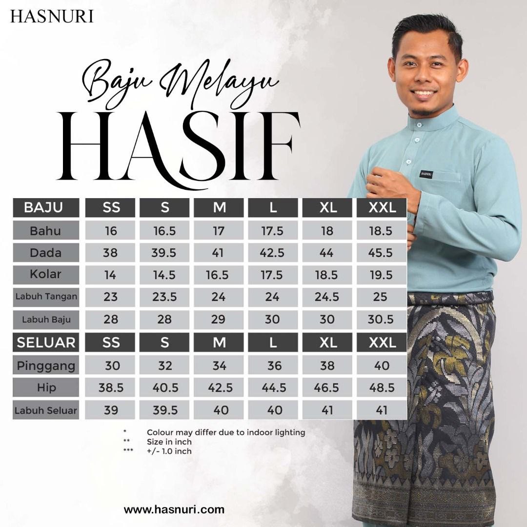 Baju Melayu Hasif - Dusty Green