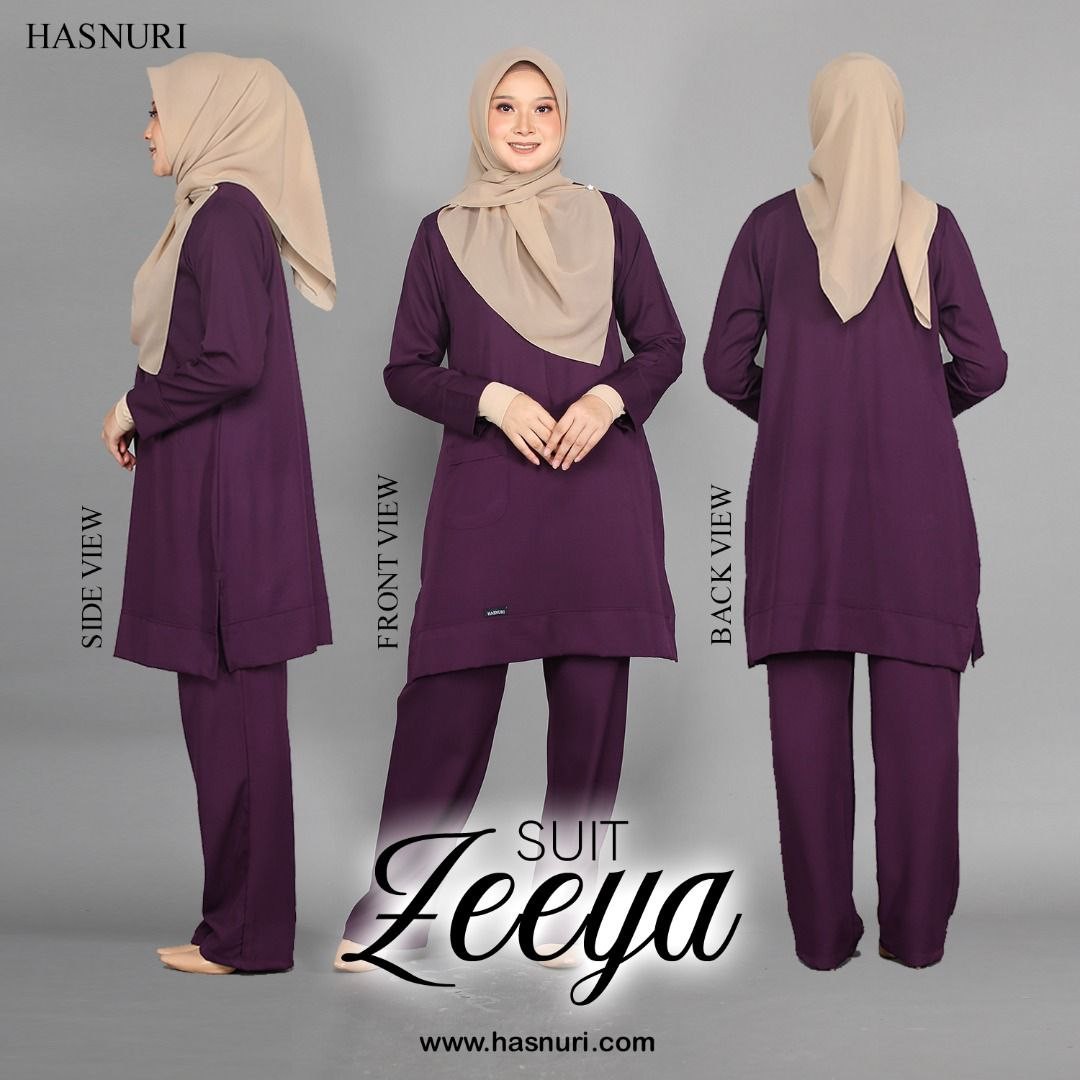 Suit Zeeya - Dark Purple