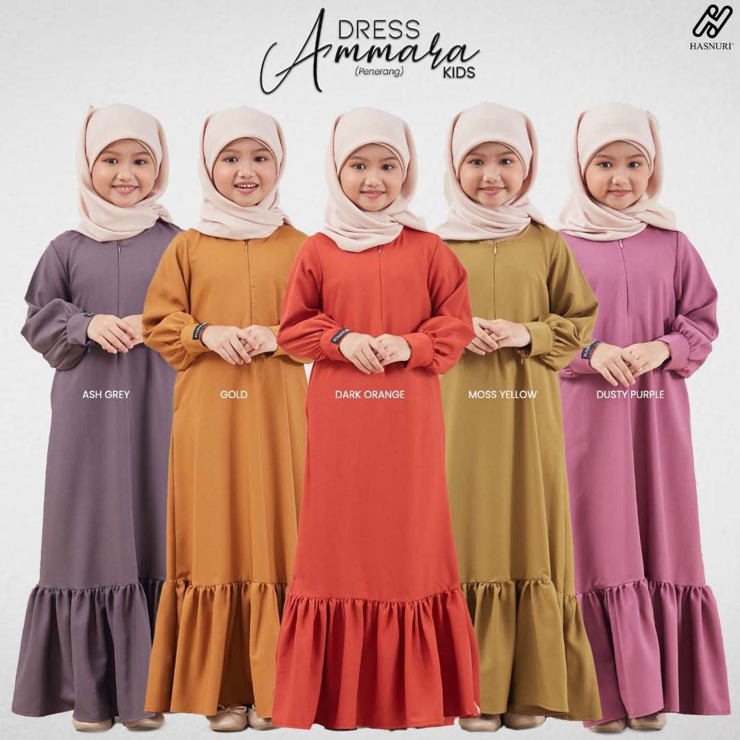 Dress Ammara Kids - Moss Yellow