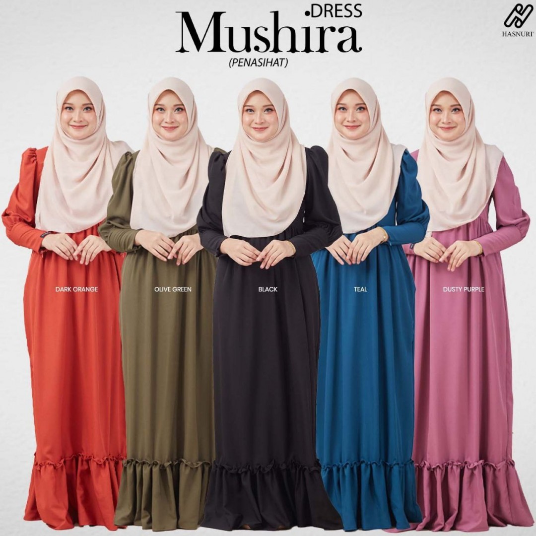 Dress Mushira - Dark Orange