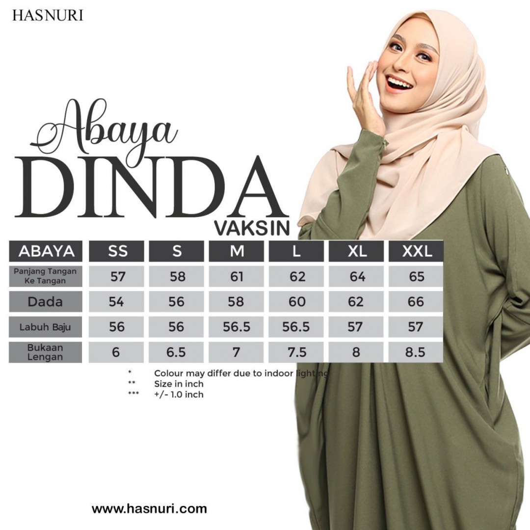 Abaya Dinda - Olive Green