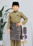 Baju Melayu Hasif Kids - Olive Green