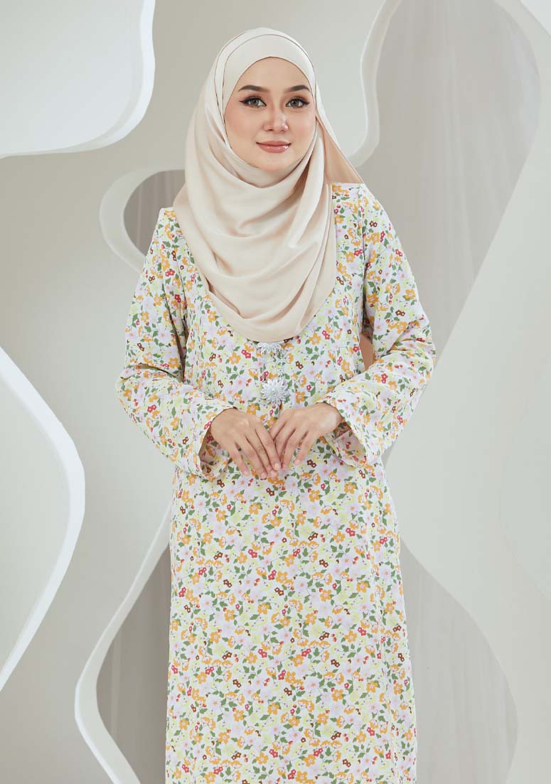 Kurung Cik Mawar - Yellow