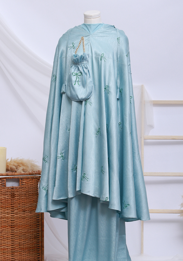 Telekung Reben - Aqua Green