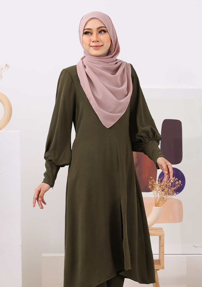 Suit Zariyah - Army Green