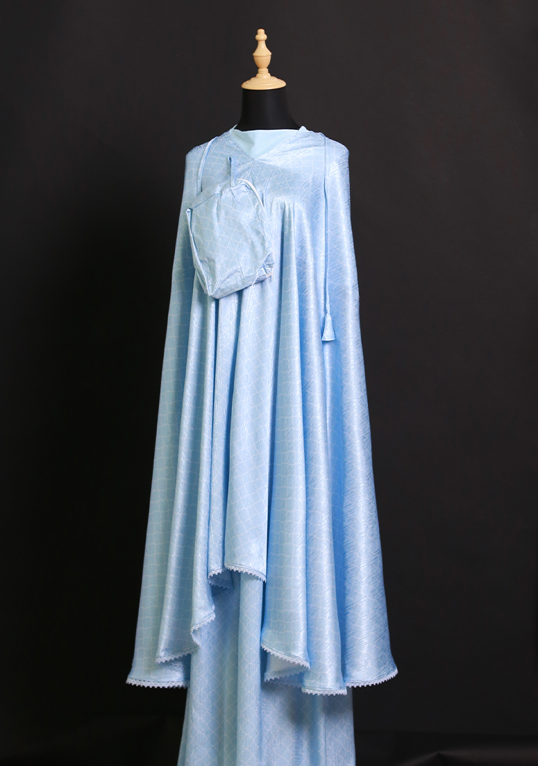 Telekung Nufa - Baby Blue