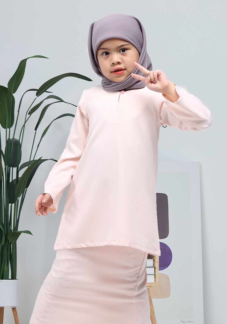 Kurung Juweeta Kids - Baby Peach