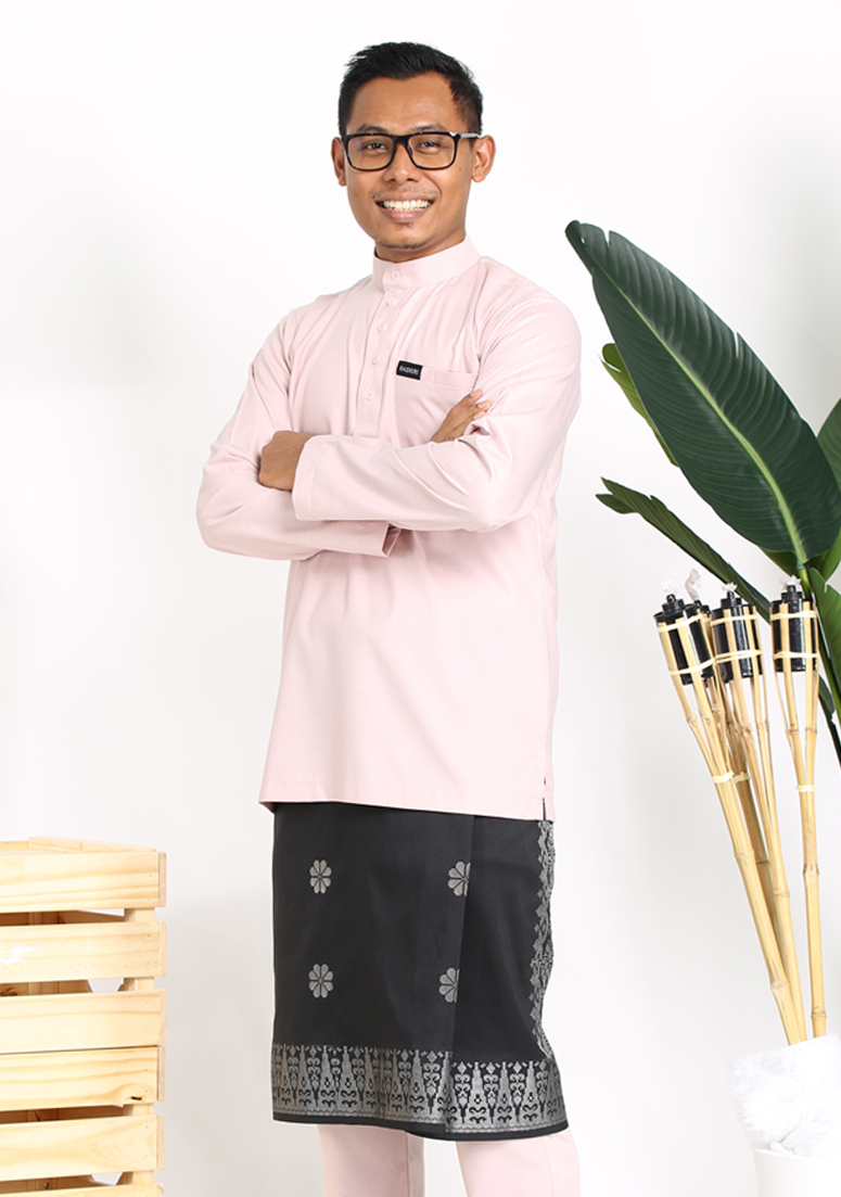 Baju Melayu Haqiem - Baby Pink