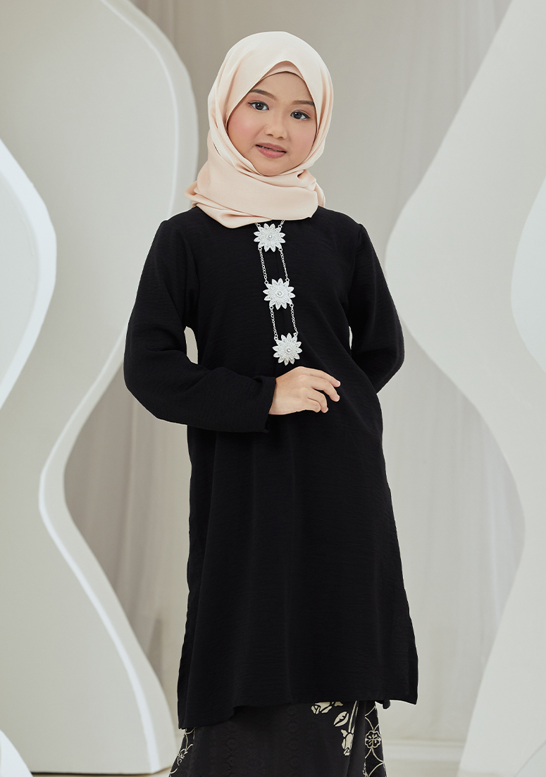 Kurung Rozza Kids - Black