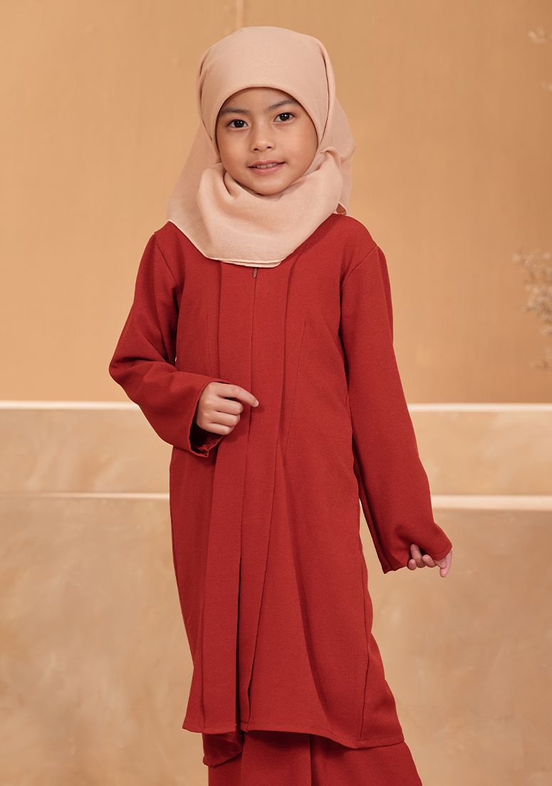 Kebarung Marwah Kids - Burnt Orange