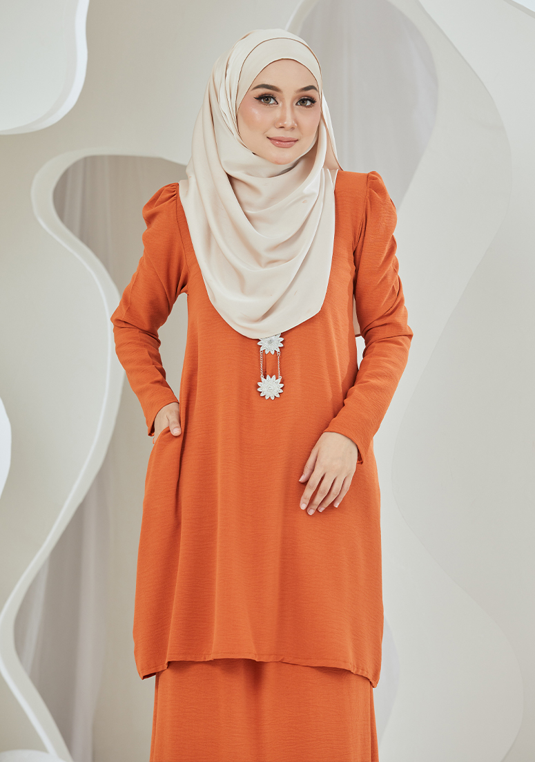 Kurung Balqis - Butter Orange