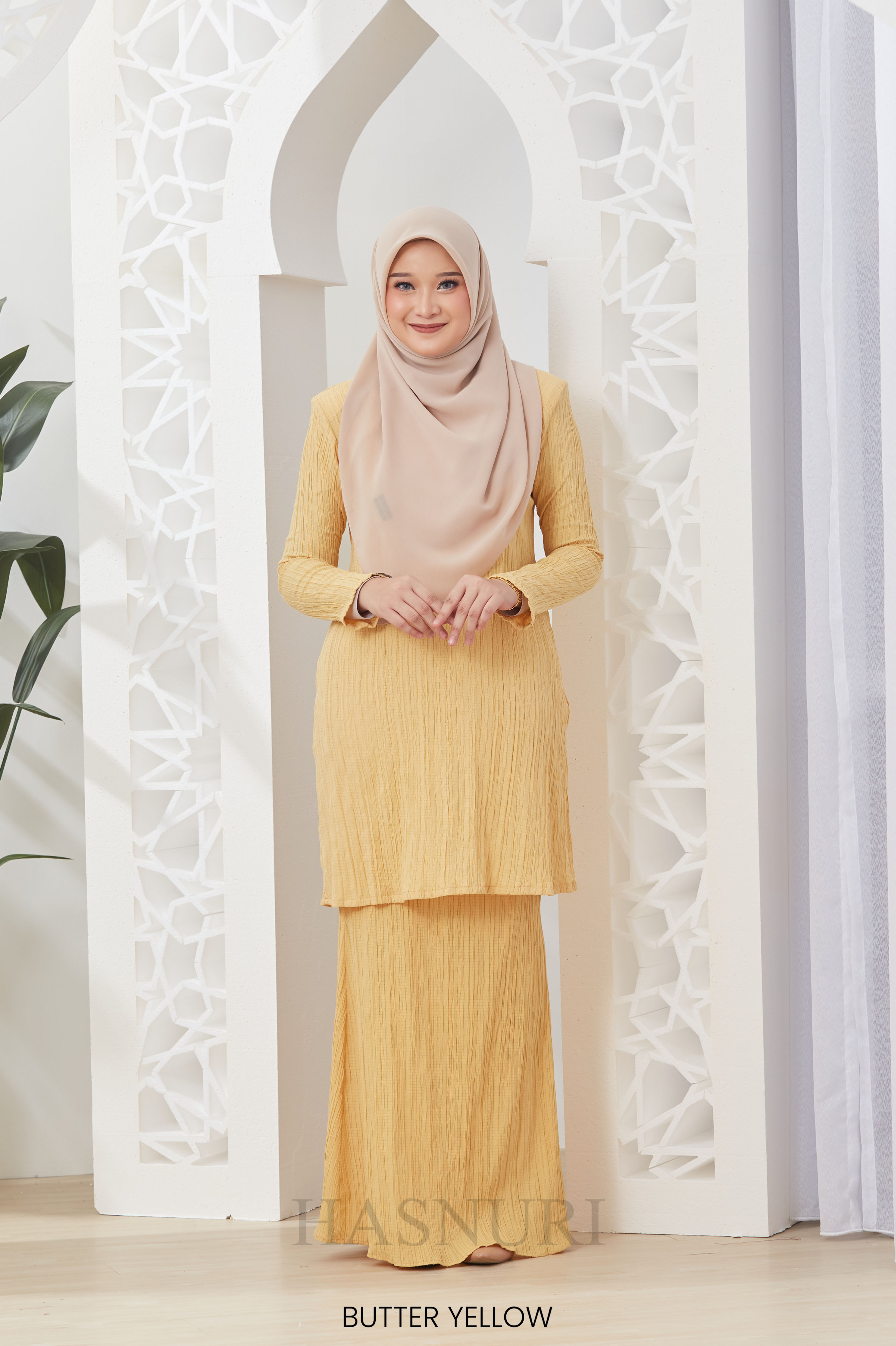 Kurung Leeyana - Butter Yellow