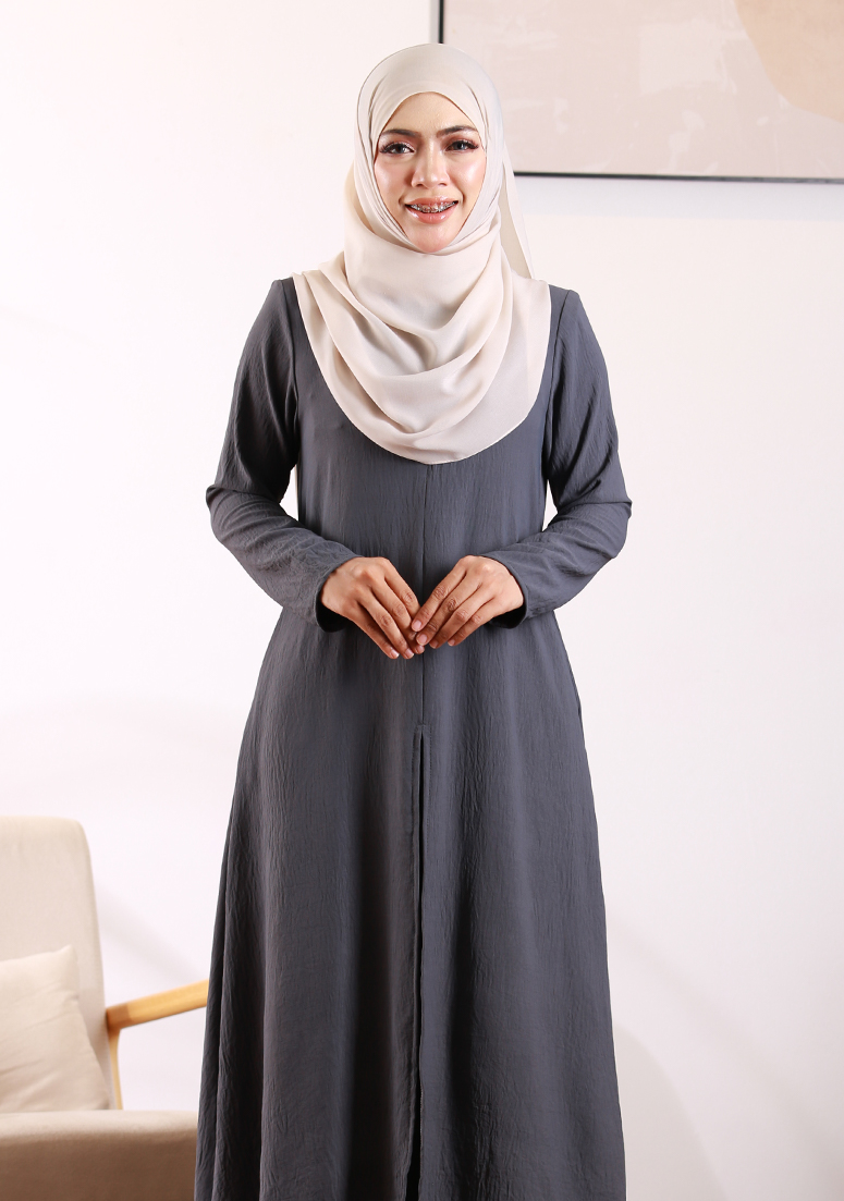 Kurung Princess Siti - Charcoal