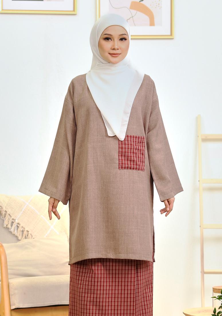 Kurung Seruni - Coco Red