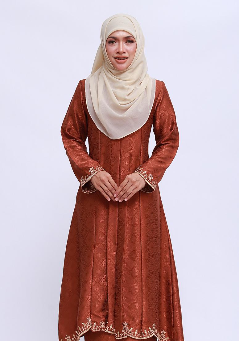 Kebaya Che Najwa - Copper Brown