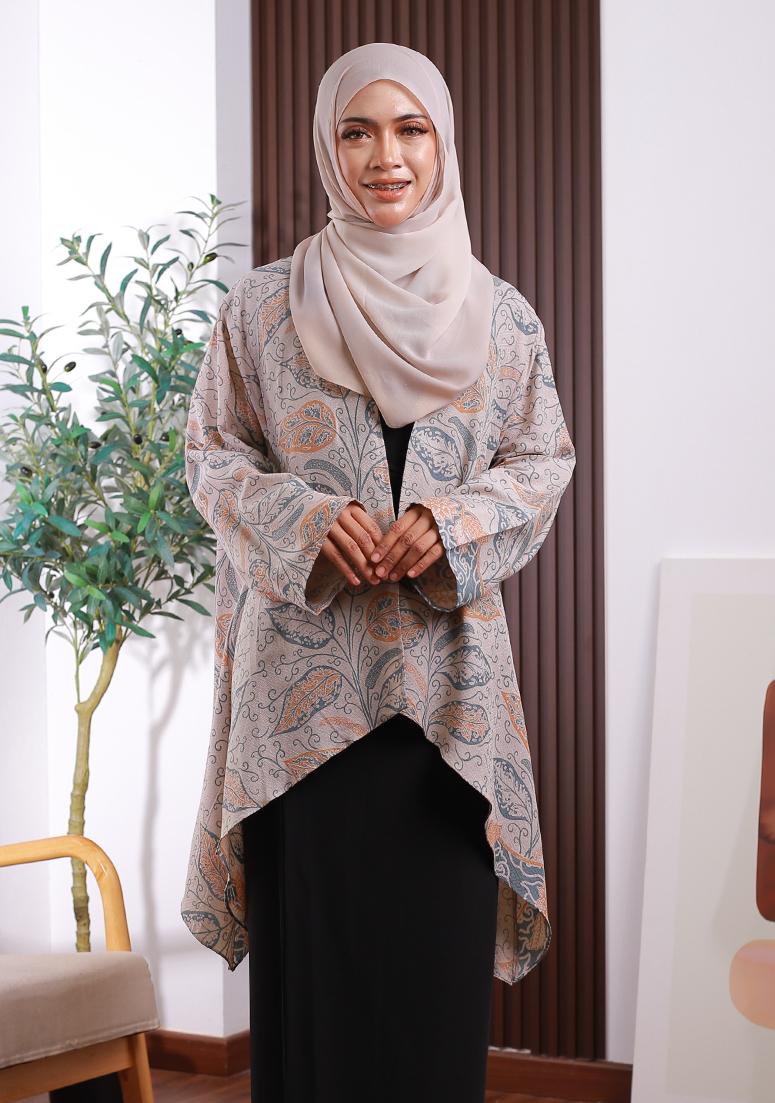 Rania Cardigan Dress - Creamy Blue