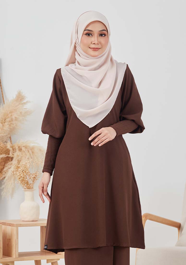 Kurung Safwanah - Dark Choc