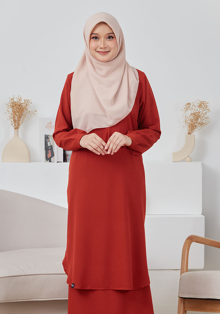 Kurung Jazlyn - Dark Orange