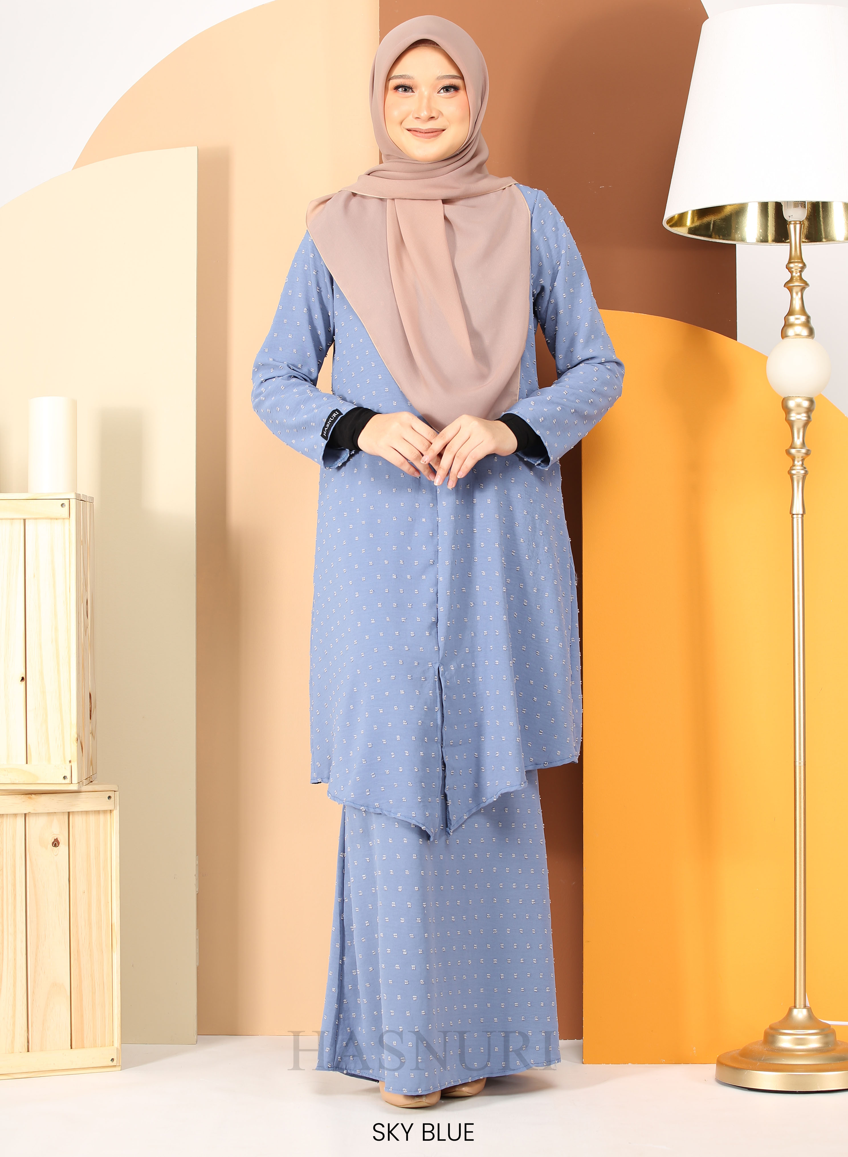 Kurung Dayana - Sky Blue