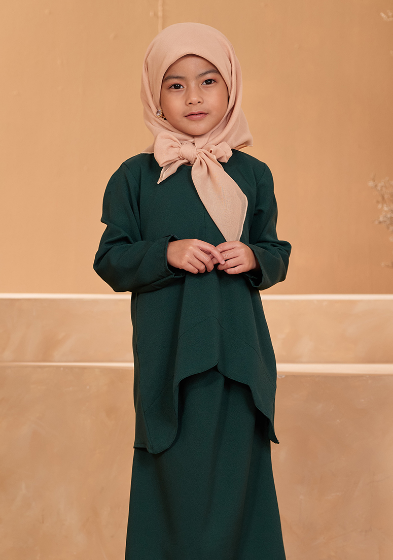 Kurung Aween Kids - Deep Green