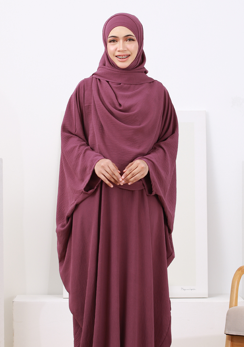 Abaya Hafiza - Deep Mauve