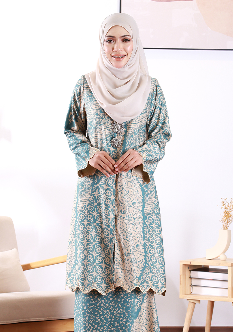 Kurung Aminah - Dusty Green