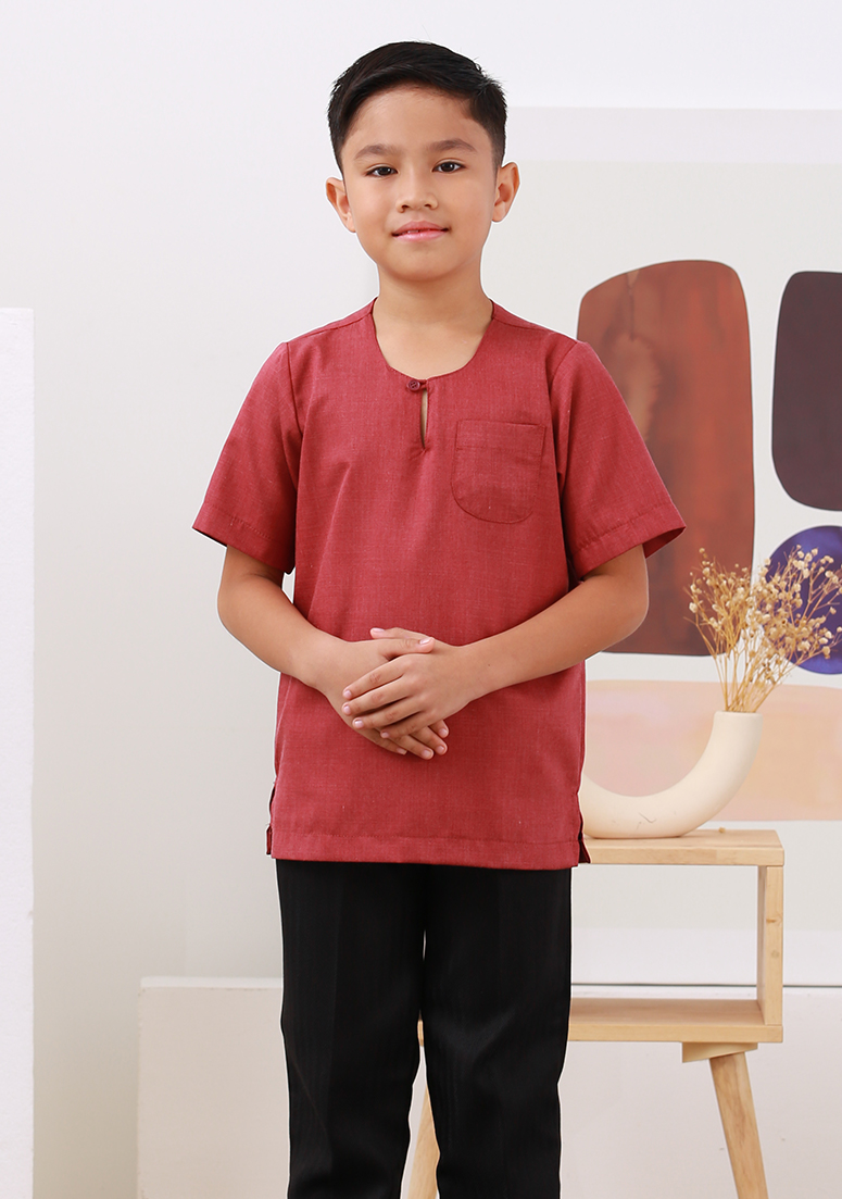 Kurta Ali Kids - Dusty Maroon