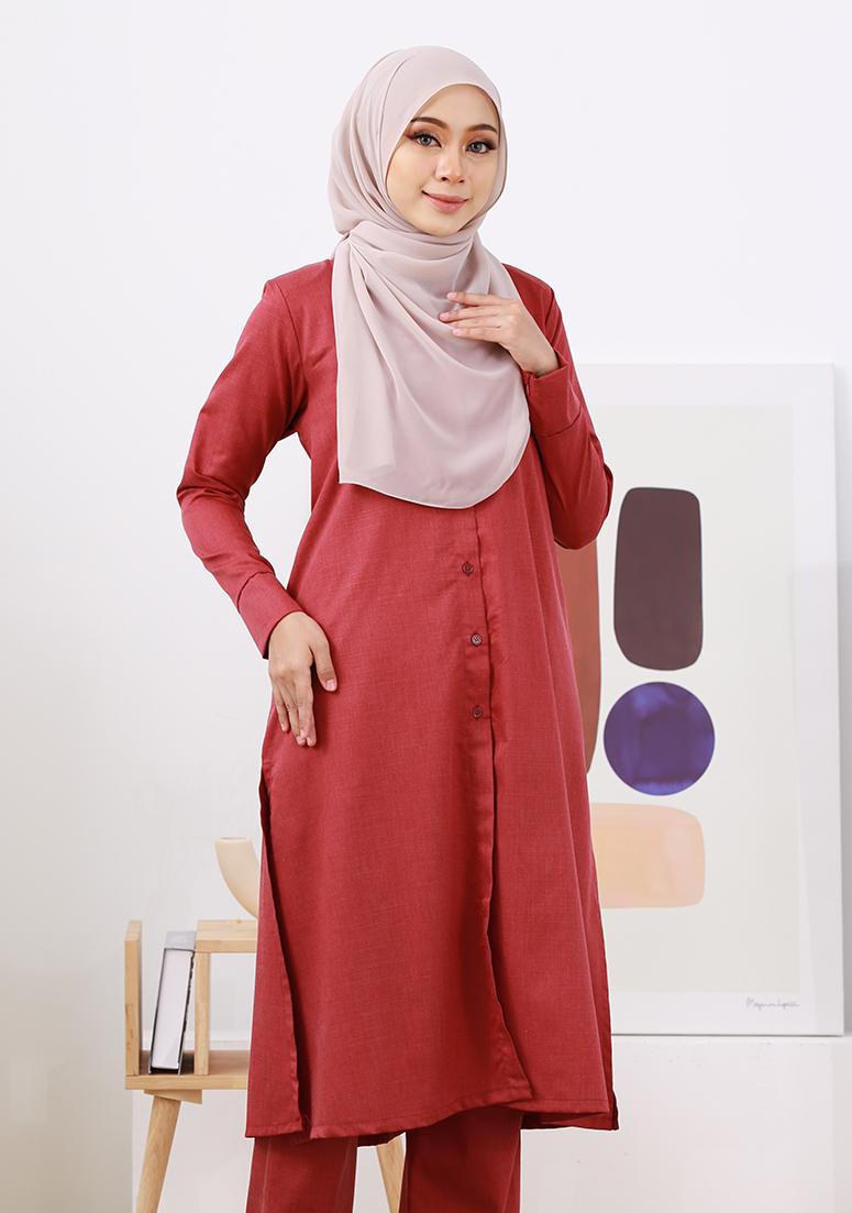 Suit Yana - Dusty Maroon