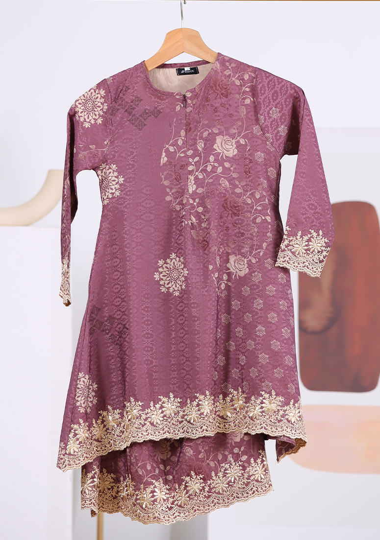 Kurung Cempaka Kids - Dusty Purple