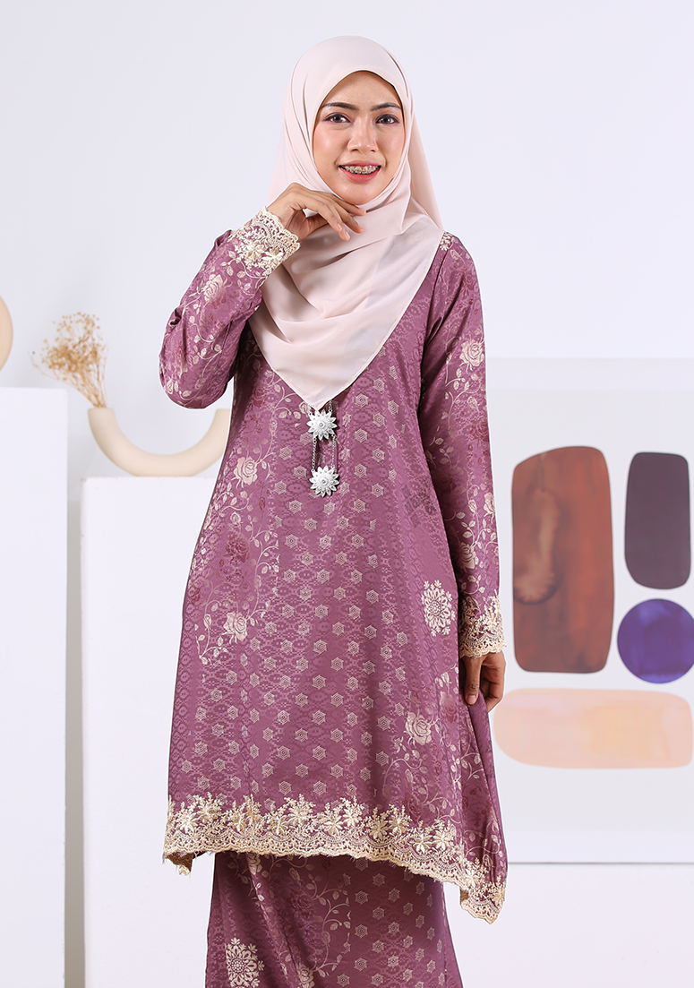 Kurung Cempaka - Dusty Purple