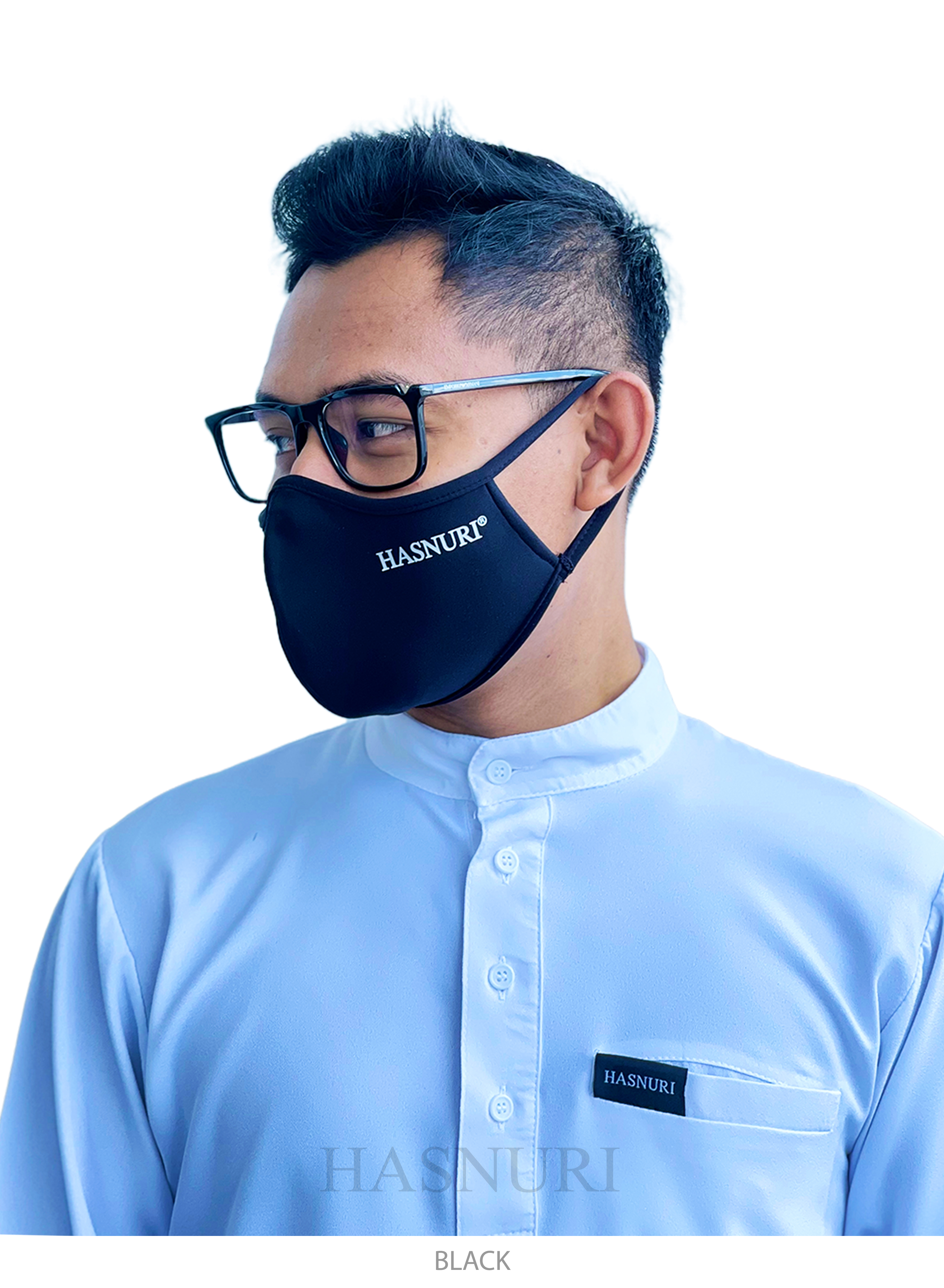 Face Mask Hasnuri Men - Black