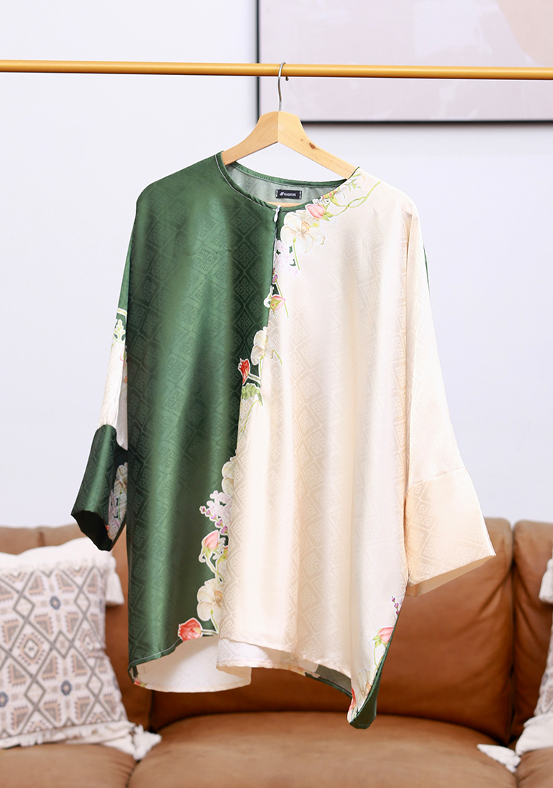 Blouse Sara V14 - Emerald Green
