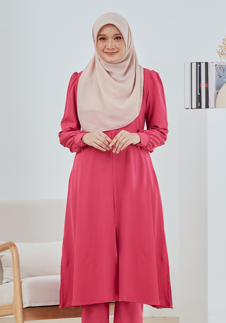 Suit Zakiya - Fuschia Pink