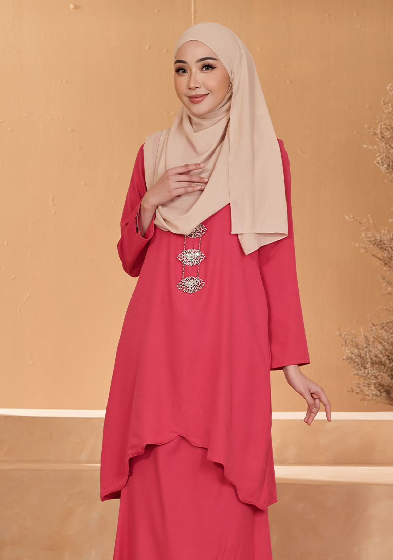 Kurung Aween - Fuschia Pink