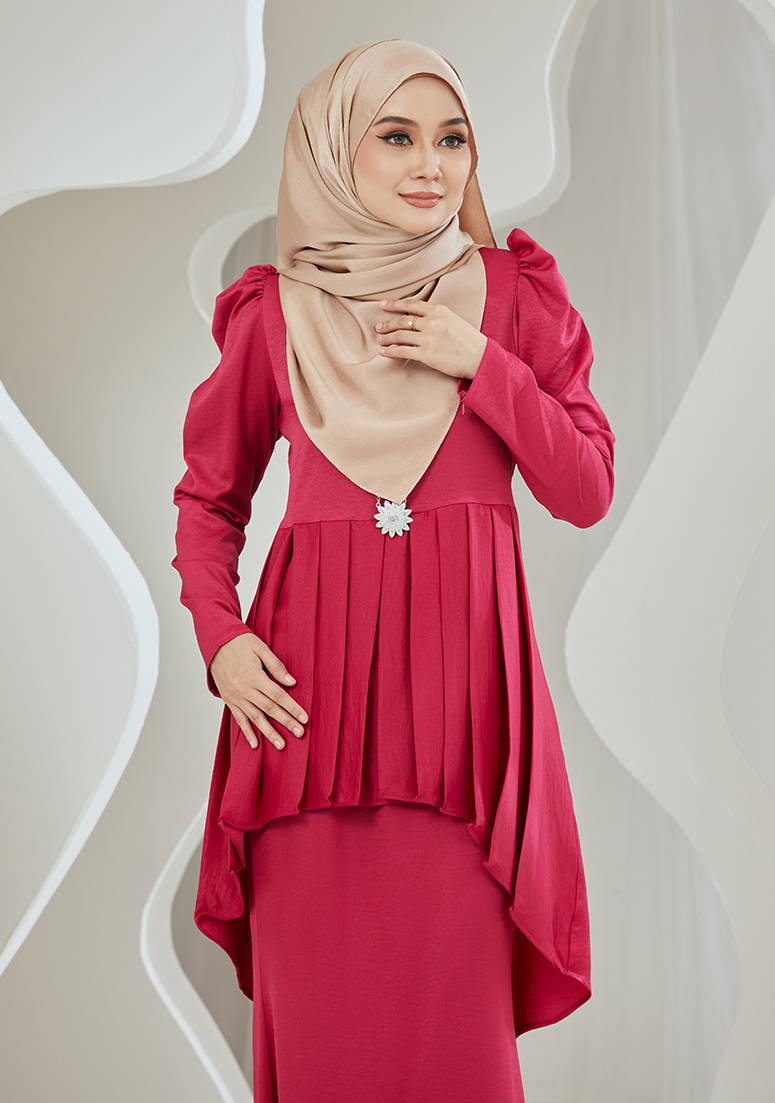 Kurung Dalia - Fuschia Pink