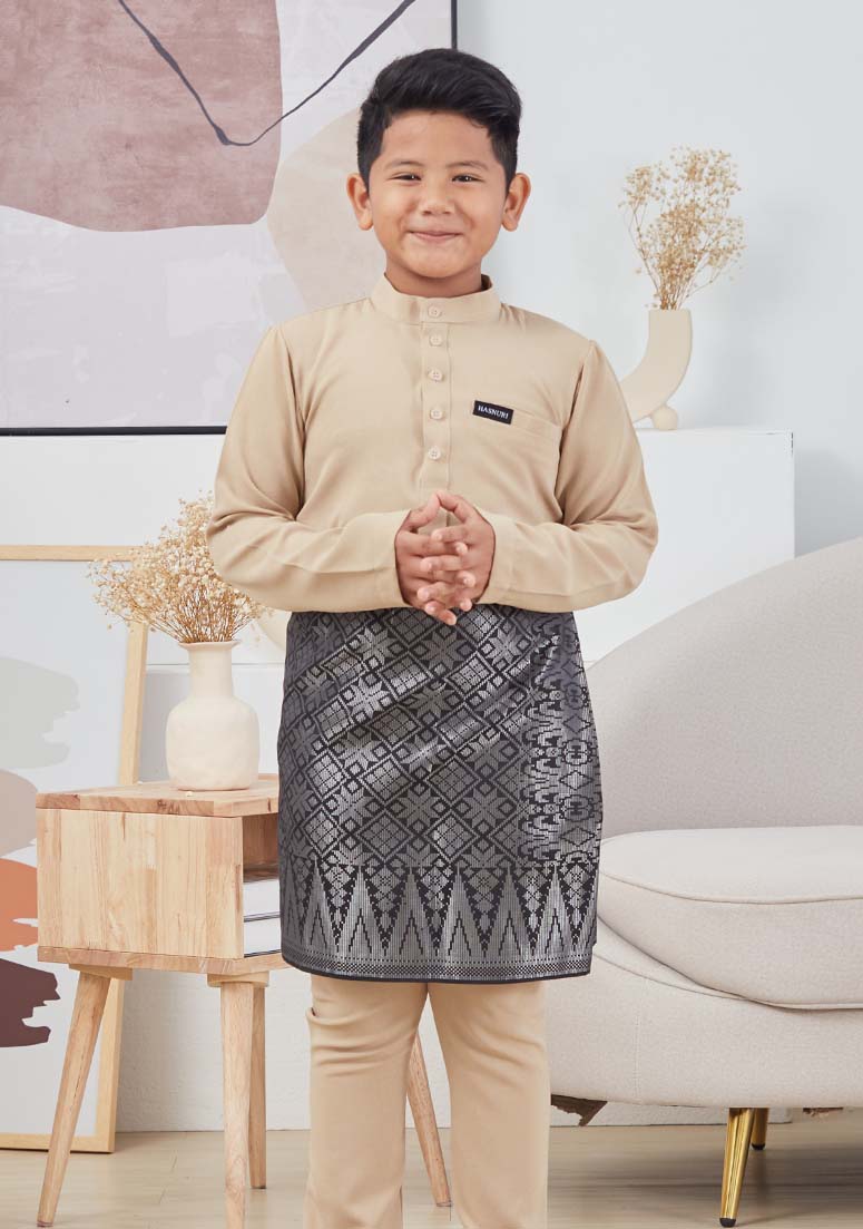 Baju Melayu Fattah Kids - Vanilla