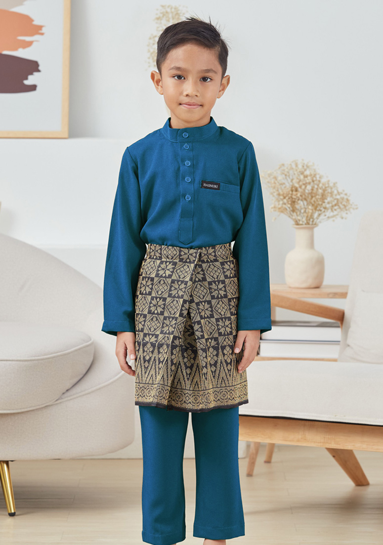 Baju Melayu Fattah Kids - Teal