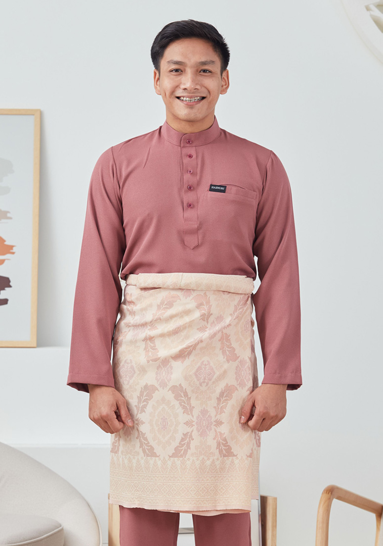 Baju Melayu Fattah - Dusty Pink