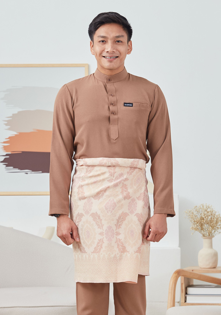 Baju Melayu Fattah - Light Coco