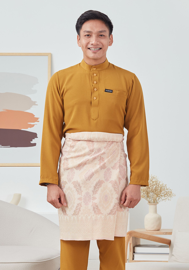 Baju Melayu Fattah - Moss Yellow