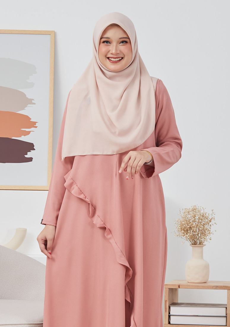 Jubah Faridah - French Rose