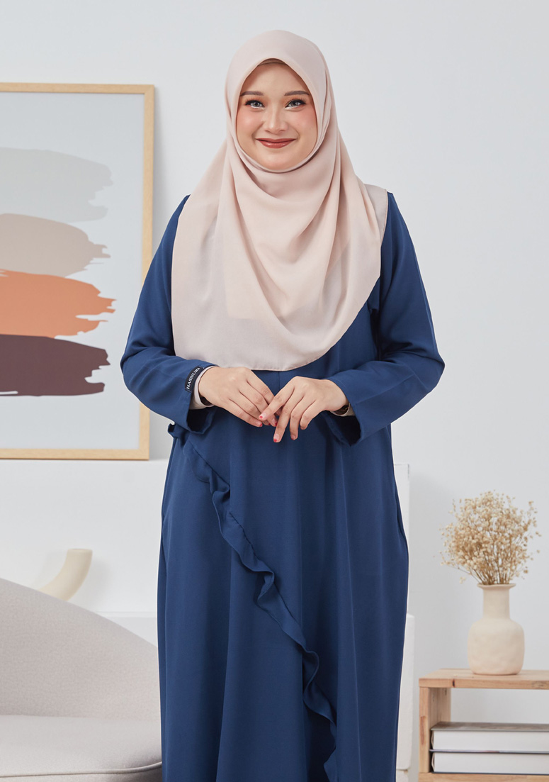 Jubah Faridah - Navy Blue