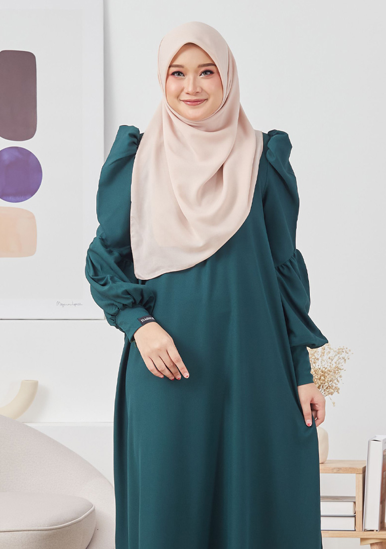 Jubah Fitriana - Emerald Green