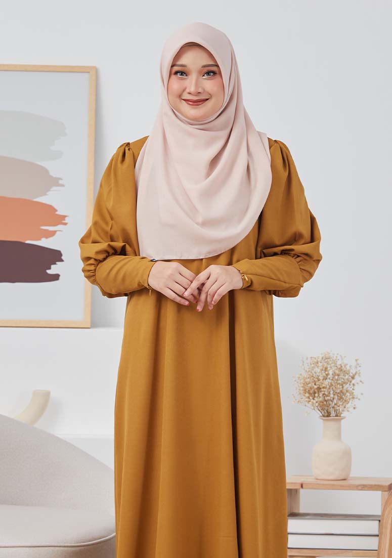 Jubah Mawaddah - Moss Yellow