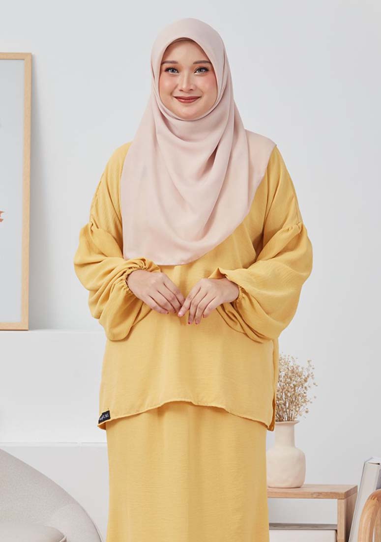 Kurung Azra - Butter Yellow
