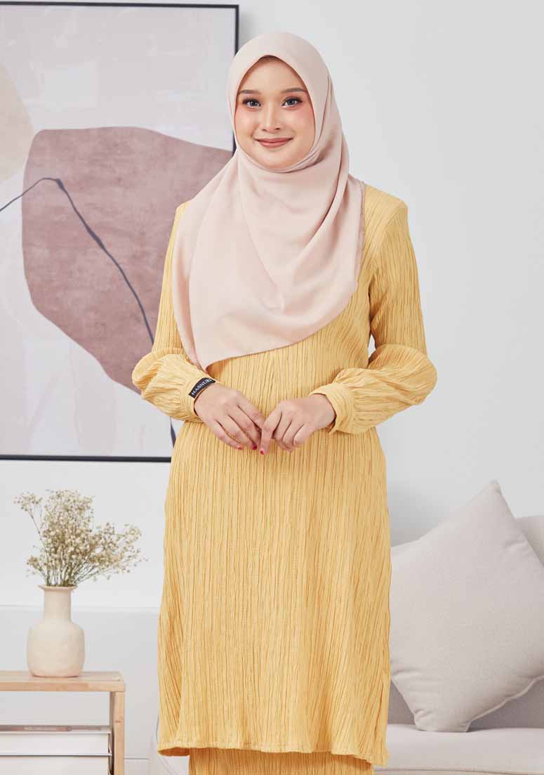 Kurung Falisha - Butter Yellow