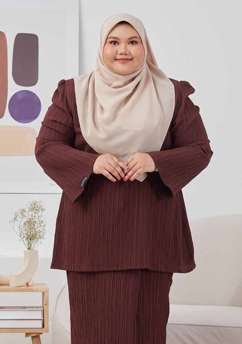 Kurung Lucy Plus Size - Dark Choc