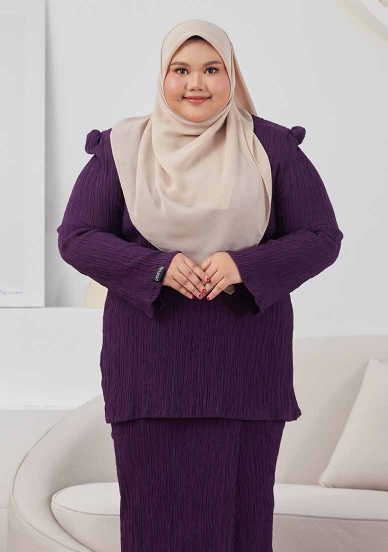 Kurung Lucy Plus Size - Purple